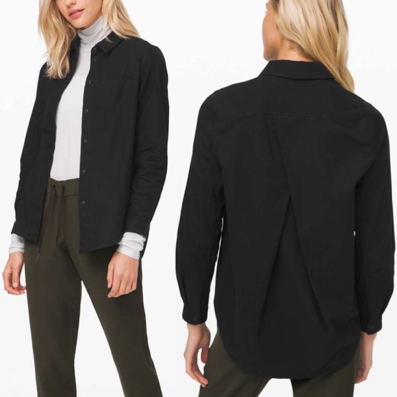 Lululemon Full Day Ahead Shirt Black 